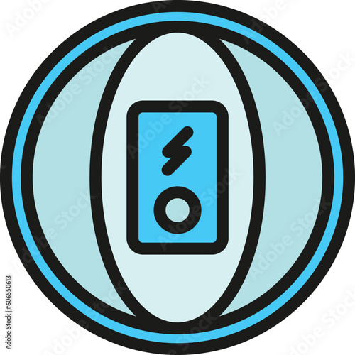 Pedometer icon. Outline Pedometer vector icon for web design isolated on white background color flat