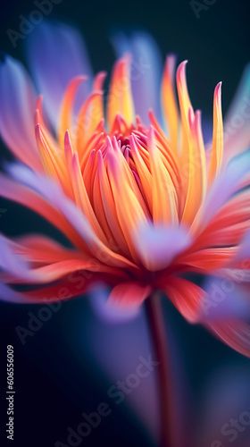 Beautiful close-up of a vibrant flower  made with generative AI