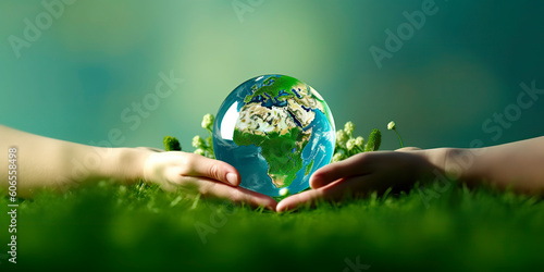 Fototapeta Naklejka Na Ścianę i Meble -  World Earth Day Concept. Generative AI