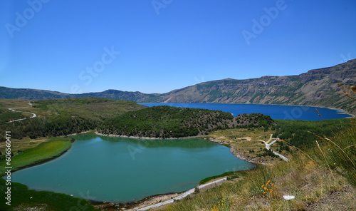 Located in Bitlis, Turkey, Mount Nemrut and its crater lakes are a very important tourism region.