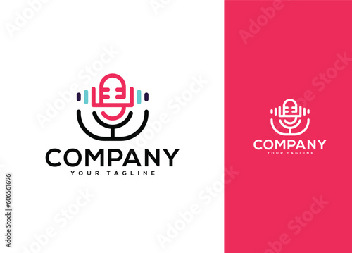 Microphone Logo Design - Logo Design Template