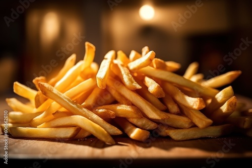 fried fries Cinematic Editorial Food Photography
