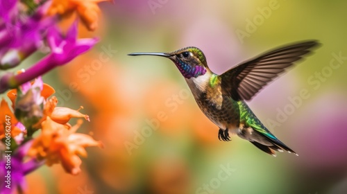 Fine details, like the rapid flutter of its wings, come alive in a close-up of a hummingbird © Omkar