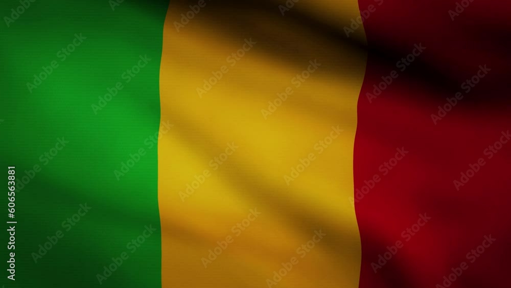 Mali waving flag Mali waving flag