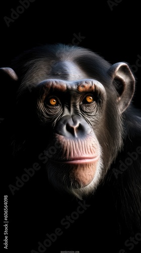 With each wrinkle and crease, the close-up captures the ape's rich life experiences. © Omkar