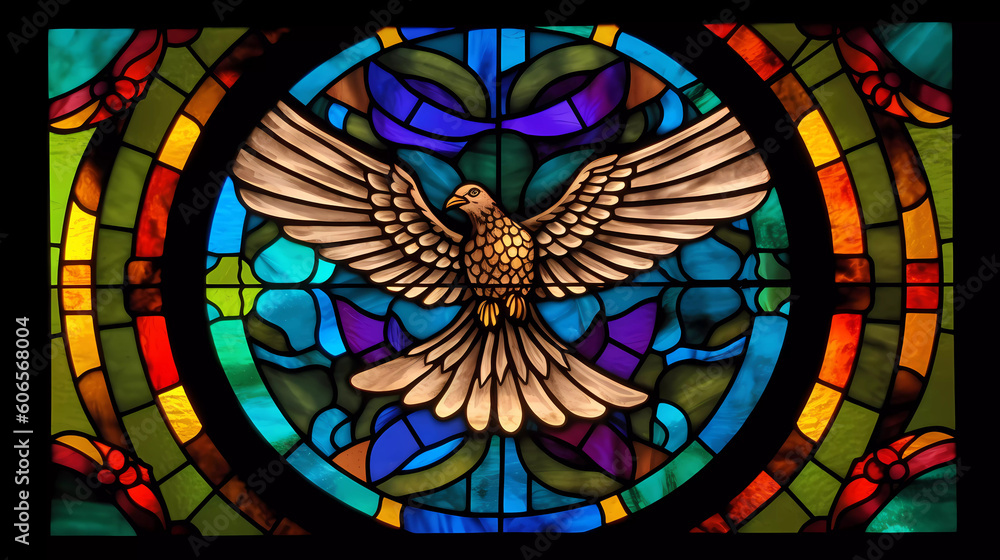 Stained Glass Bird Illustrations