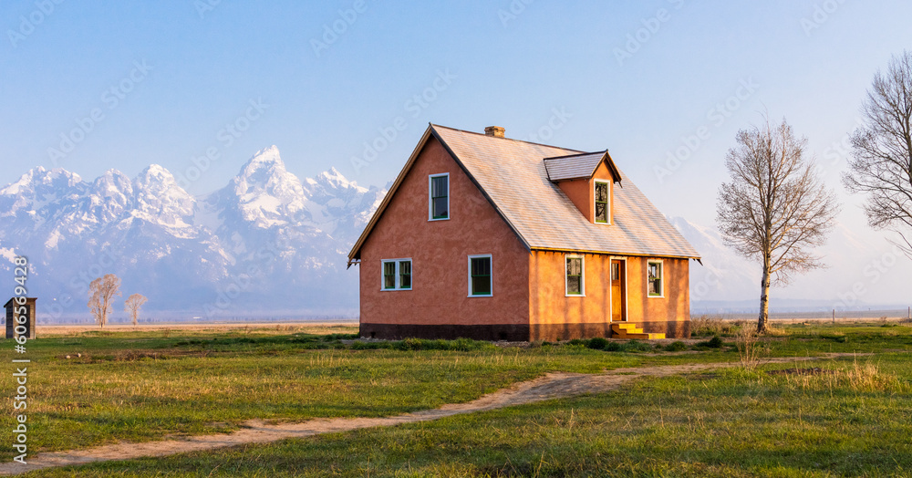 Sunrise at Grand Teton National Park from the Mormon Row Historic District Sunrise at Grand Teton National Park from the Mormon Row Historic District