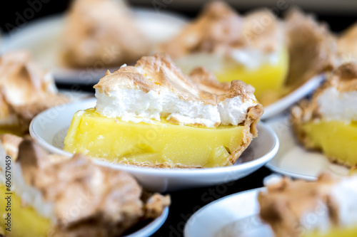 lemon meringue pie dessert closeup