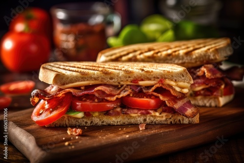 healthy breakfast with sandwich Cinematic Editorial Food Photography