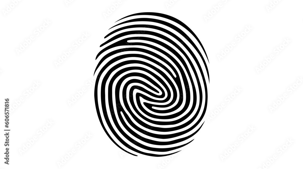 Finger print, fingerprint lock, ecure security logo vector icon, illustration isolated on white background Finger print, fingerprint lock, ecure security logo vector icon, illustration isolated on white background