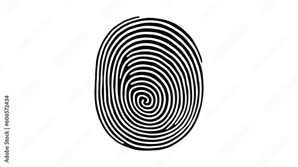 Finger print, fingerprint lock, ecure security logo vector icon, illustration isolated on white background Finger print, fingerprint lock, ecure security logo vector icon, illustration isolated on white background