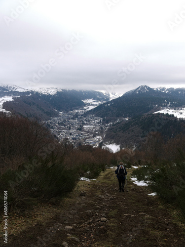 Vue sur le Mont-Dore en hiver