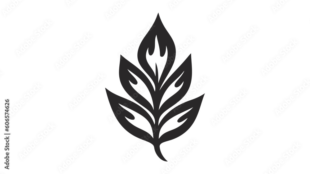 Eco icon black leaf vector illustration isolated on white background Eco icon black leaf vector illustration isolated on white background