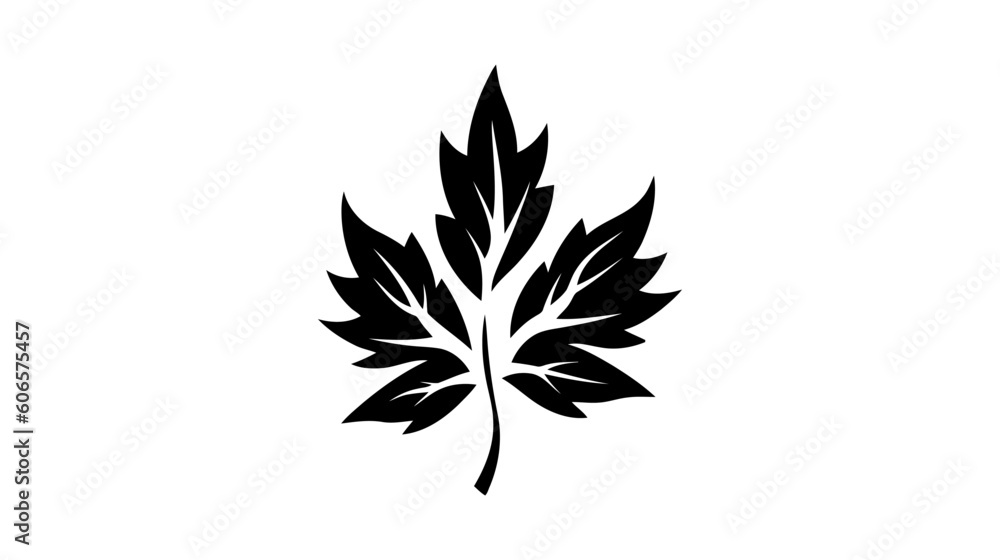 Eco icon black leaf vector illustration isolated on white background Eco icon black leaf vector illustration isolated on white background