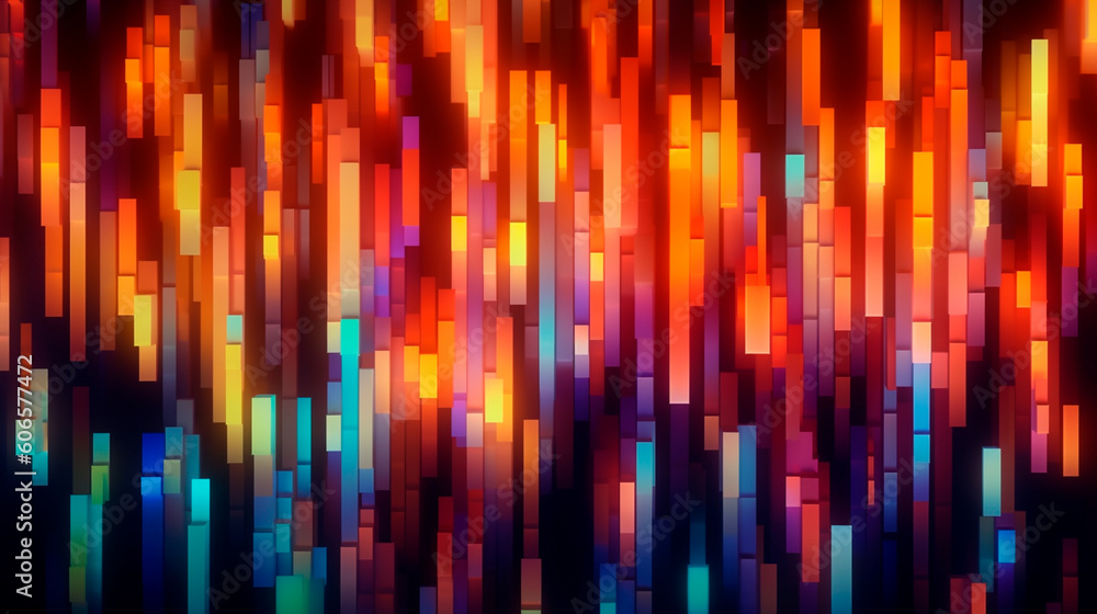 abstract background with vertical lights. Generative AI