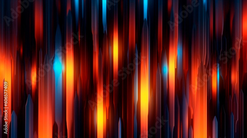 abstract background with vertical lights. Generative AI