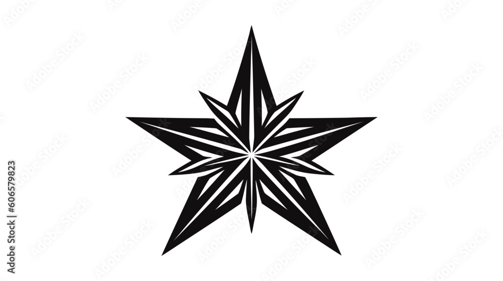 Star icon, logo. Vector illustration isolated on white background Star icon, logo. Vector illustration isolated on white background