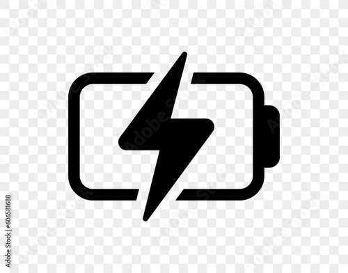 Vector battery icon. High quality black style vector icon. Baterry charge indicator. Empty batery level, energy, charging. Power low up status batteries logo.