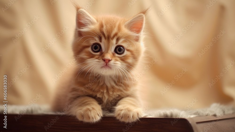 Obraz premium Cute Ginger Kitten
