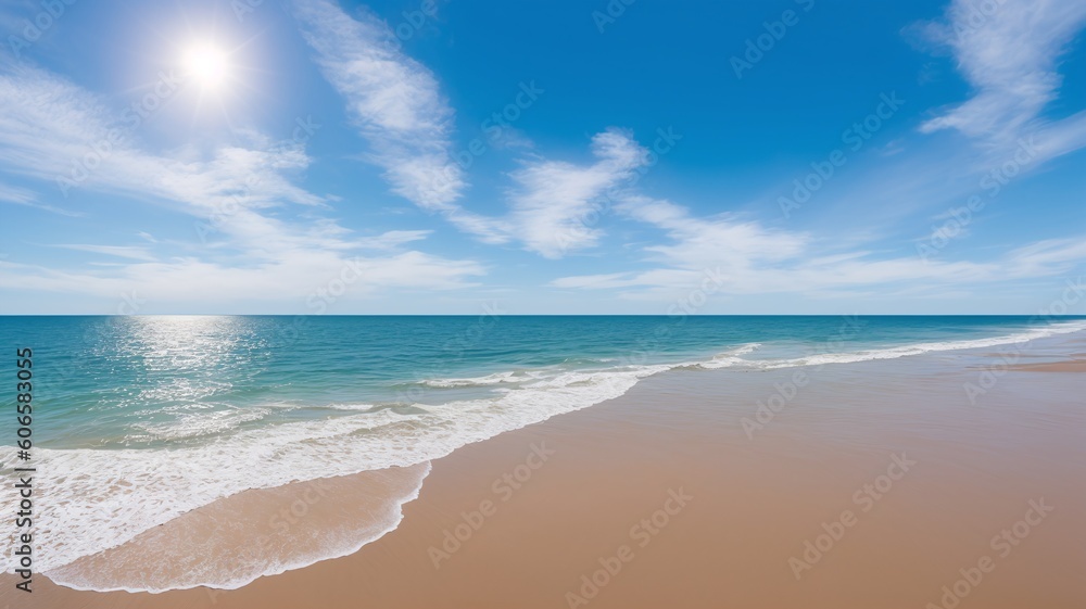 An Image Of An Expressively Creative Photograph Of A Beach