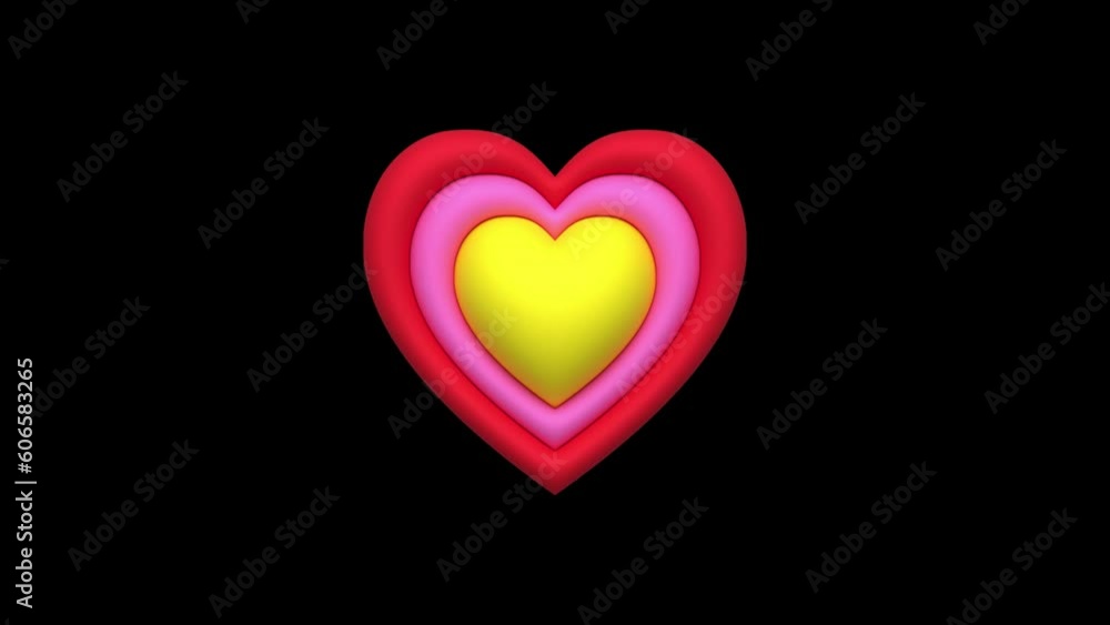 Animated red heart icon on black background.
Animated red heart icon on black background.