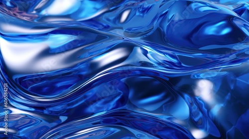 Flowing Water Translucence. Generative AI 