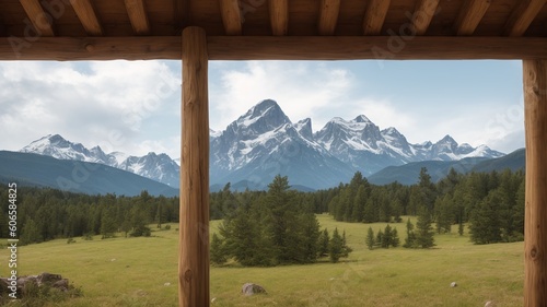 A Scene Of An Artistically Abstract Photograph Of A Mountain Range