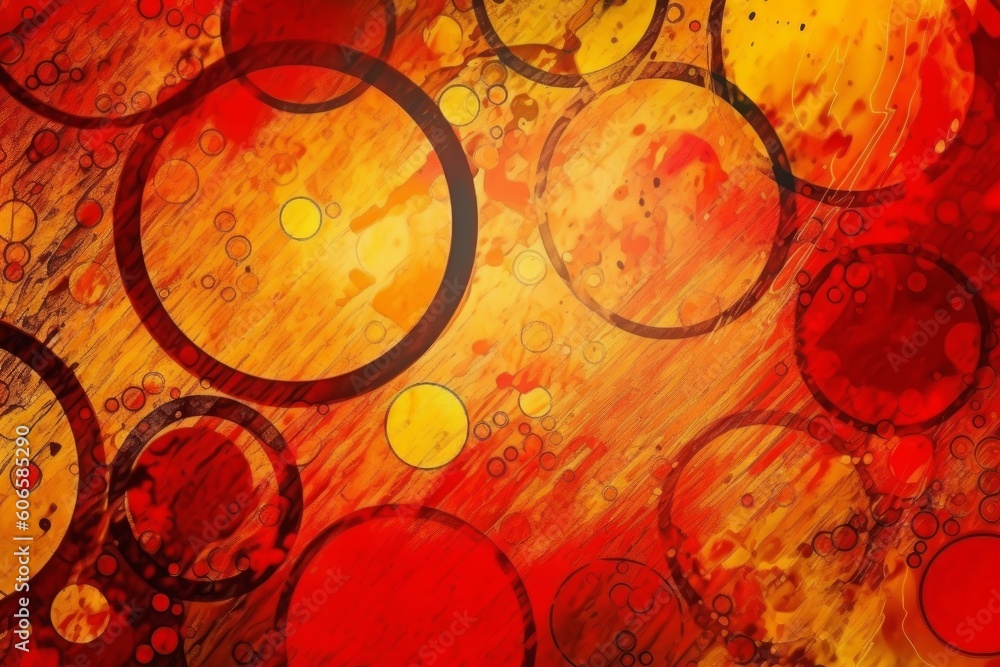 Yellow and red abstract background, Generative ai Yellow and red abstract background, Generative ai