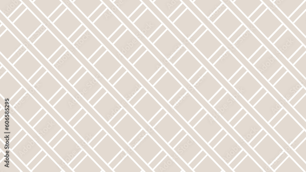 Diagonal white plaid in the beige background Diagonal white plaid in the beige background