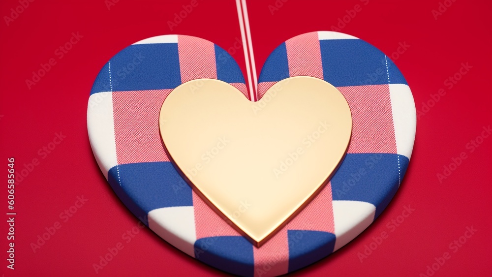 Obraz premium An Illustration Of A Beautifully Rendered And Compelling Heart Shaped Decoration