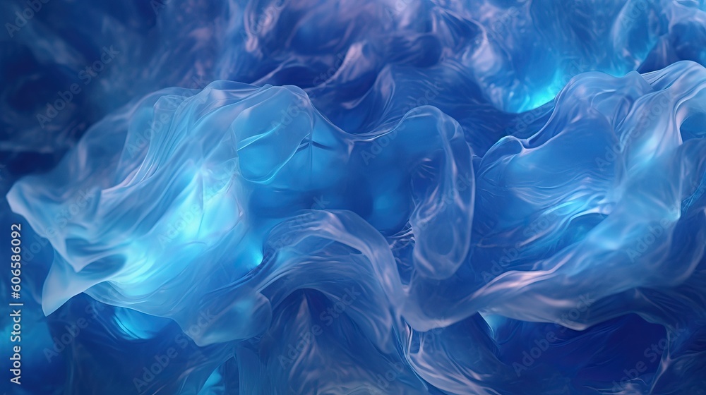 Abstract Blue Flow . Generative AI Abstract Blue Flow . Generative AI