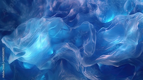 Abstract Blue Flow . Generative AI 