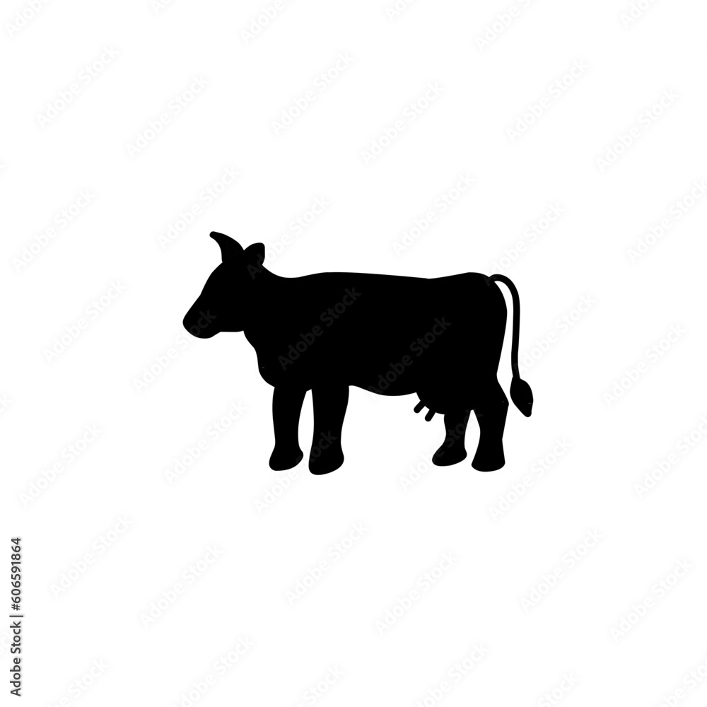 Silhouette Farm And Wild Animals Silhouette Farm And Wild Animals