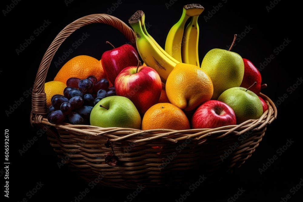 mix fruit on the basket Cinematic Editorial Food Photography mix fruit on the basket Cinematic Editorial Food Photography