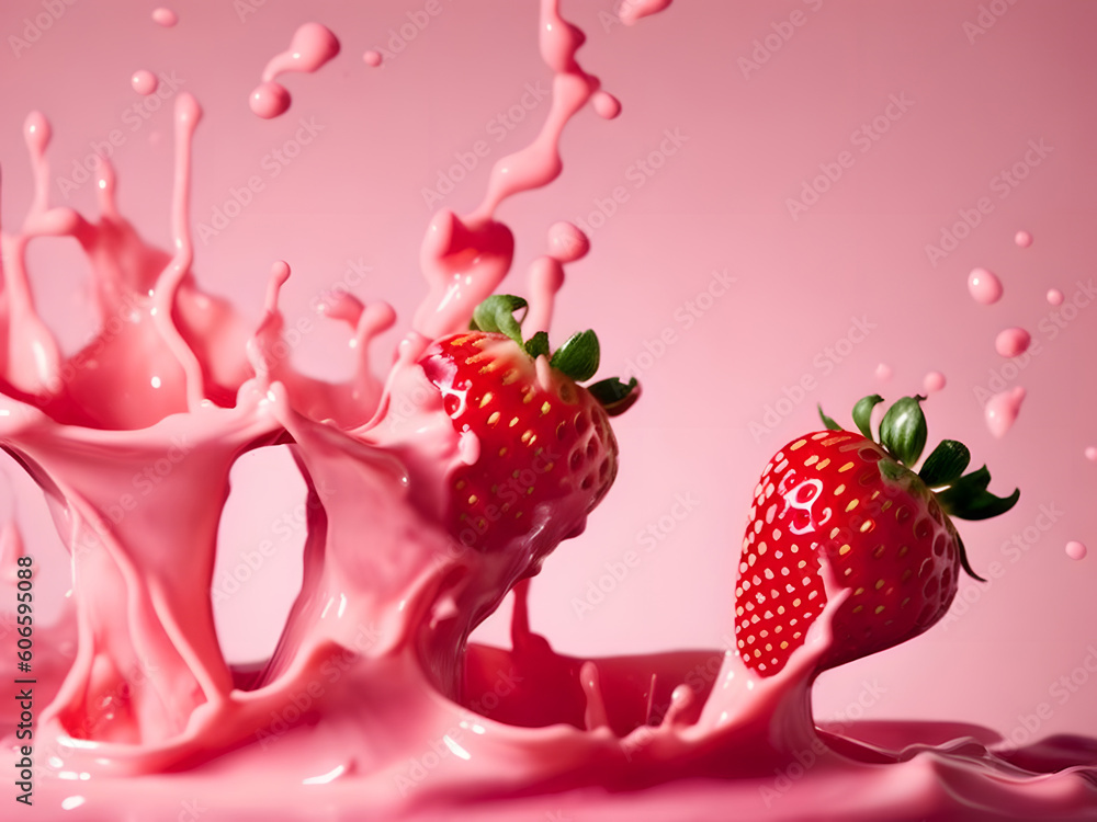 Fotografie fresh juicy strawberries