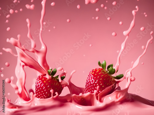 Fototapeta fresh juicy strawberries