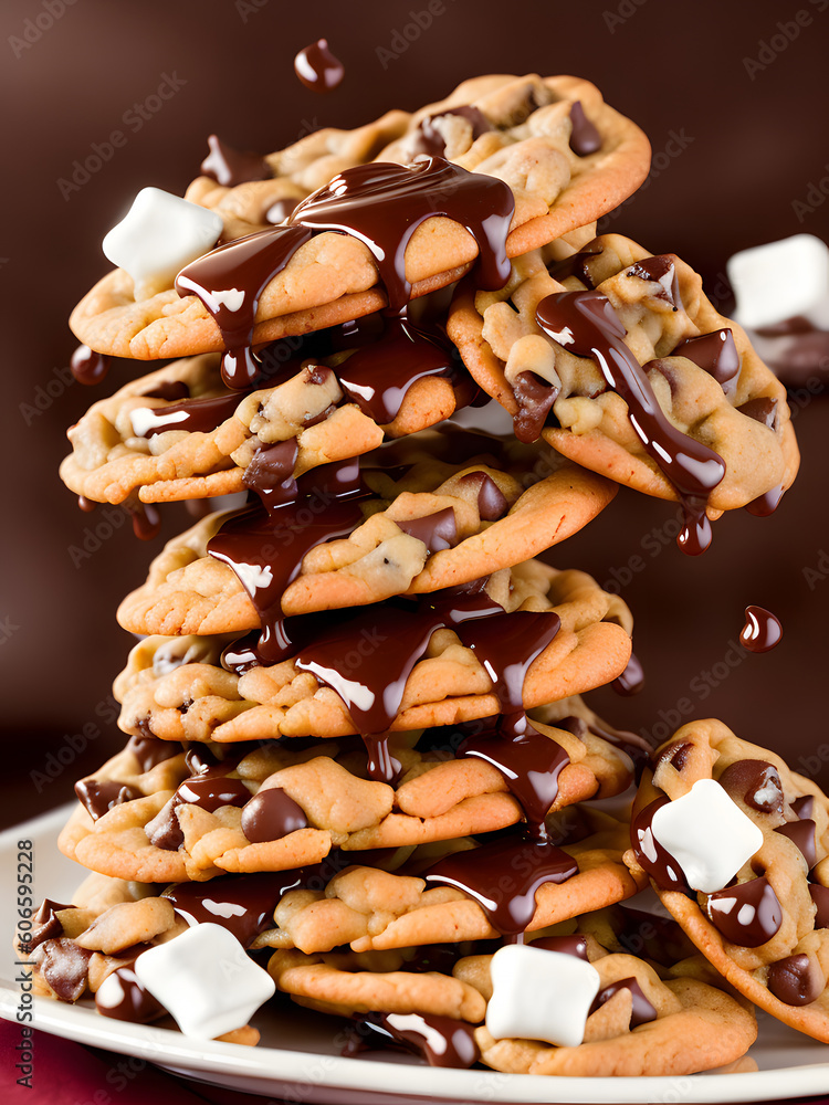 Cookies with marshmallow Cookies with marshmallow