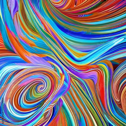 1222 Abstract Paint Swirls: A creative and expressive background featuring abstract paint swirls in vibrant and harmonious colors that create a sense of movement and artistic flair5, Generative AI