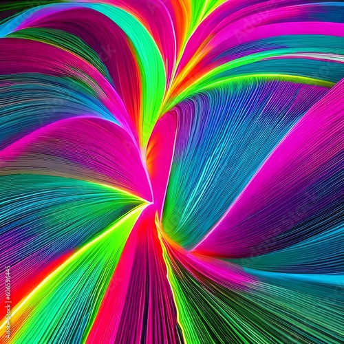 1184 Abstract Neon Glow  A vibrant and dynamic background featuring abstract neon glow in electrifying and vibrant colors that create a modern and energetic ambiance1  Generative AI