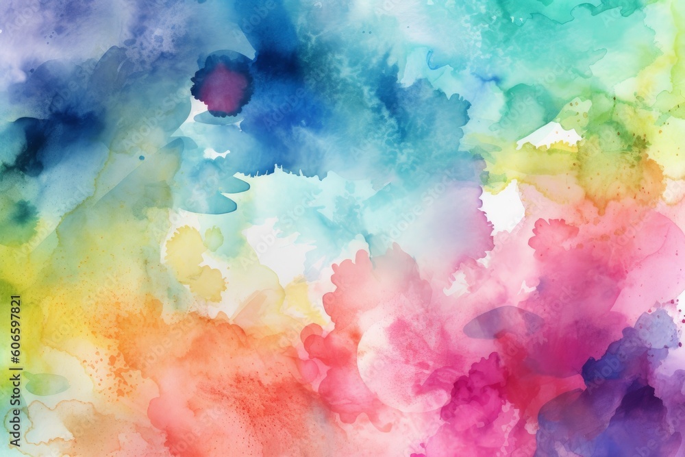 Ai generated illustration of watercolor background