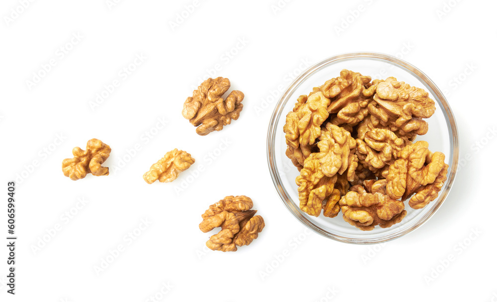 Walnut on a white background Walnut on a white background