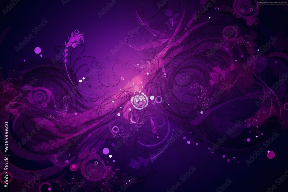 Vibrant purple abstract background with swirling pattern, Generative ai Vibrant purple abstract background with swirling pattern, Generative ai