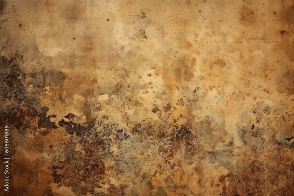 Vinrage grunge texture in shades of brown and beige, Generative ai Vinrage grunge texture in shades of brown and beige, Generative ai