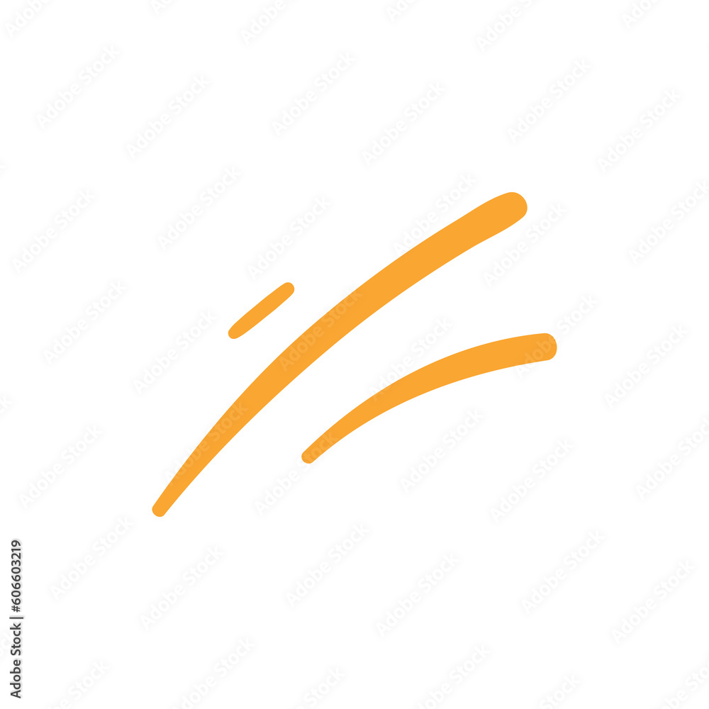 hand drawn doodle elements motion effect lines For a lovely party decoration for children. hand drawn doodle elements motion effect lines For a lovely party decoration for children.