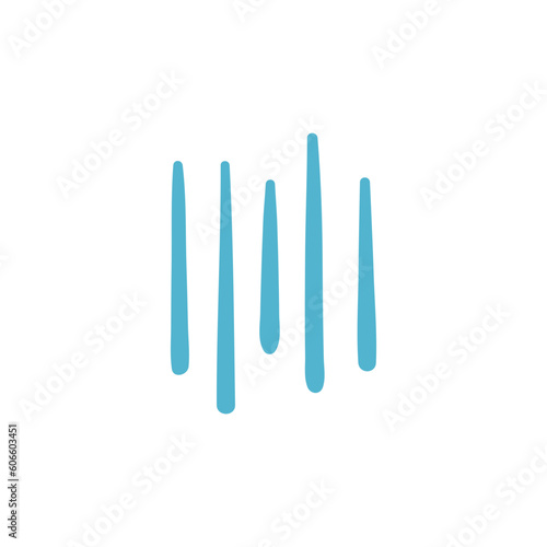 hand drawn doodle elements motion effect lines For a lovely party decoration for children.