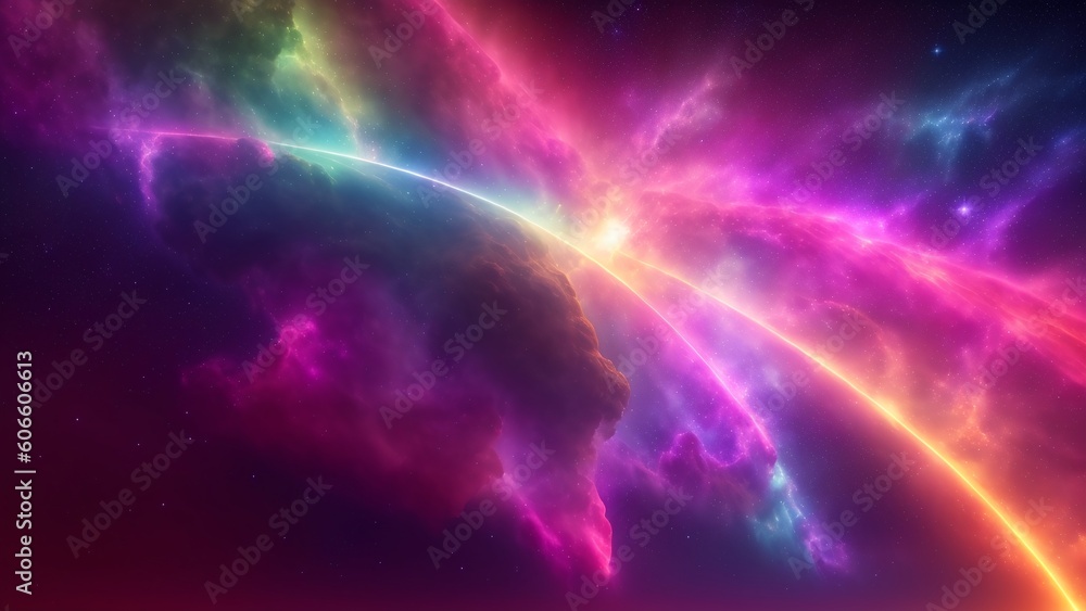 A Picture Of A Harmoniously Abstract Image Of A Colorful Galaxy A Picture Of A Harmoniously Abstract Image Of A Colorful Galaxy