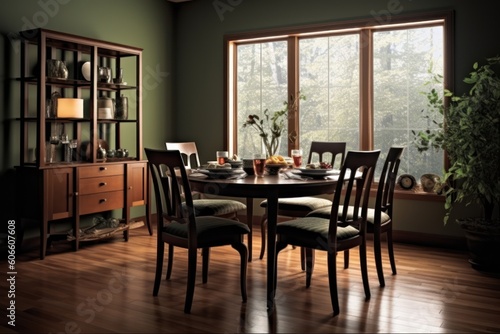 professional catalog image with full dining room table Cinematic Editorial Photography
