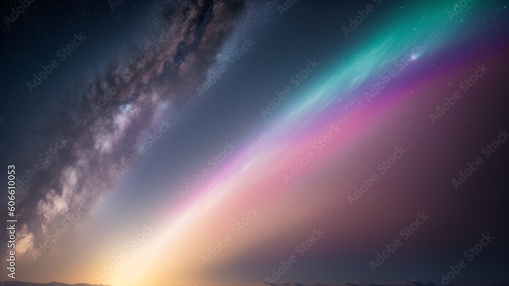 A Depiction Of A Strikingly Bold And Vibrant Auroral Light