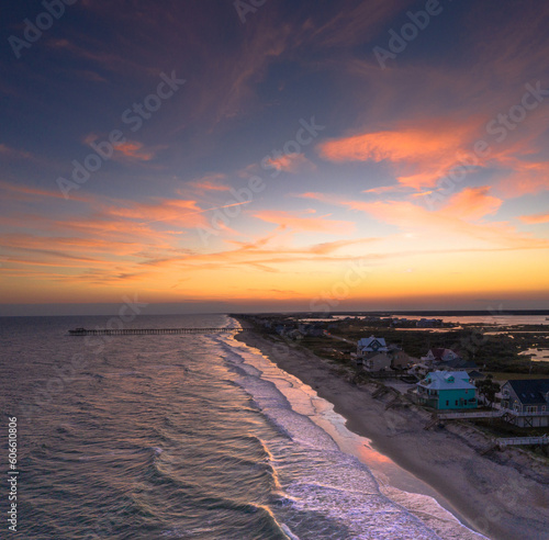 sunset on the beach