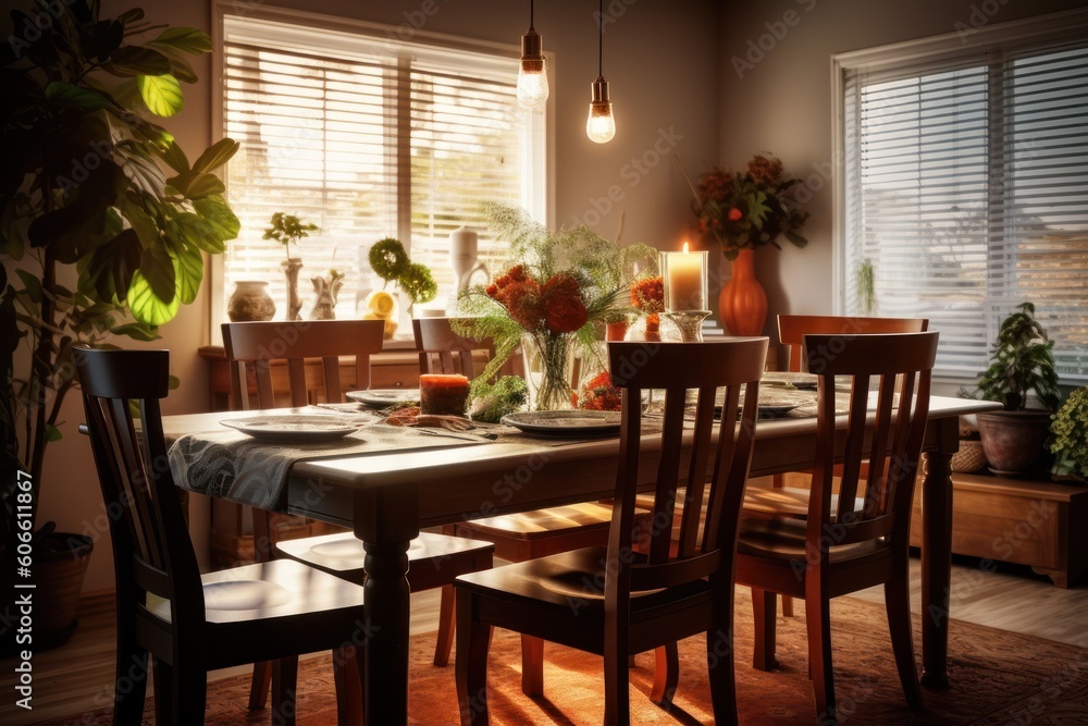 professional catalog image with full dining room table Cinematic Editorial Photography professional catalog image with full dining room table Cinematic Editorial Photography